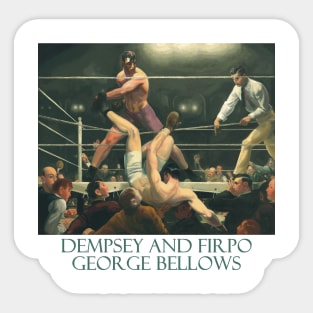 Dempsey and Firpo by George Bellows Sticker